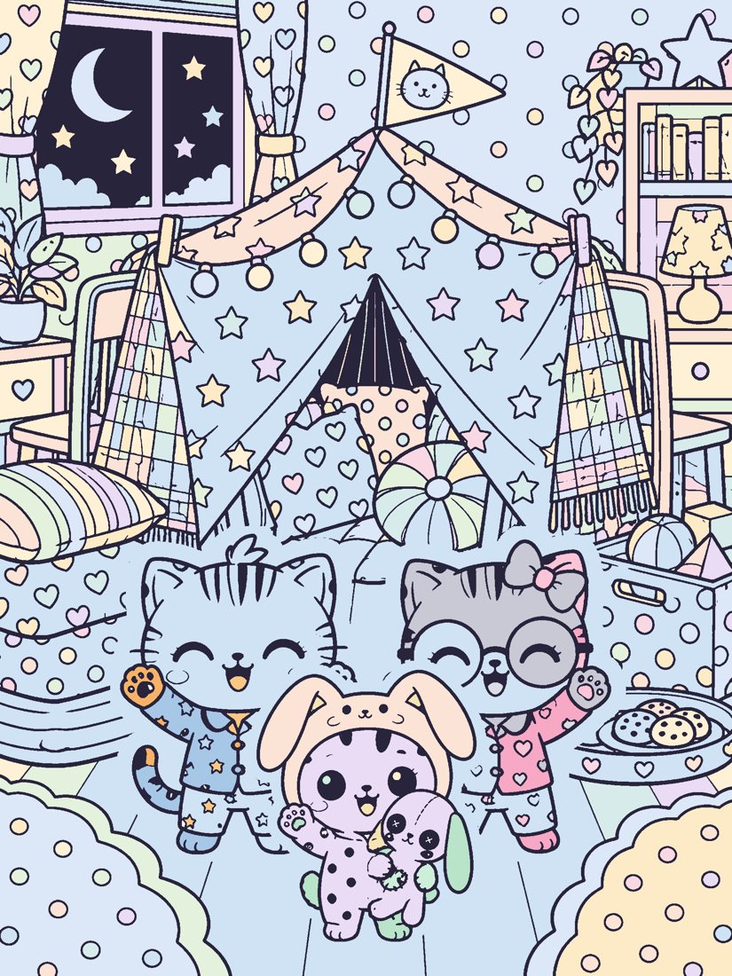 A colored page from Blanket Fort
