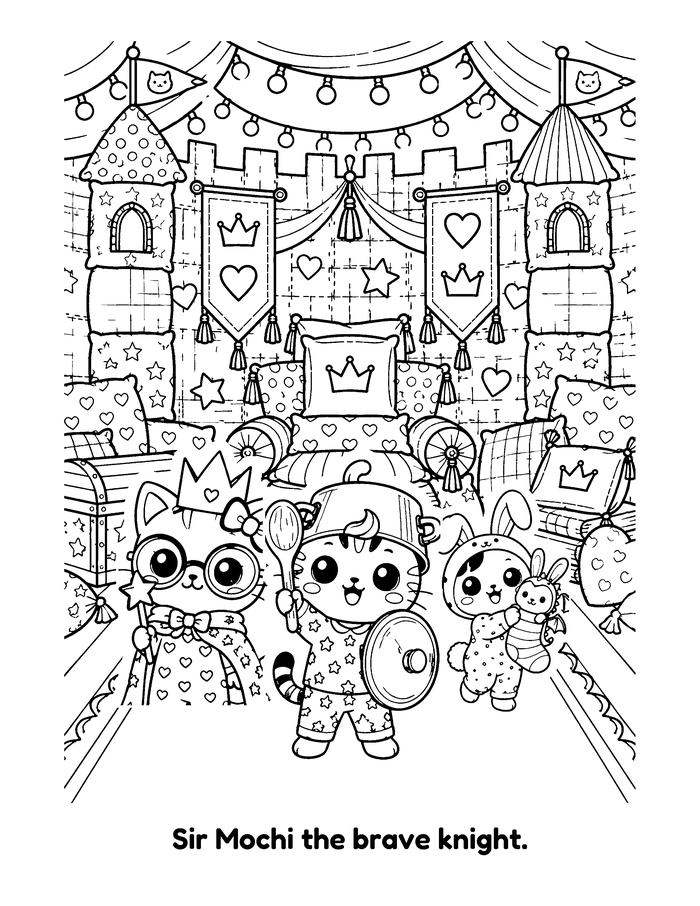 Blanket Fort coloring page sample 2