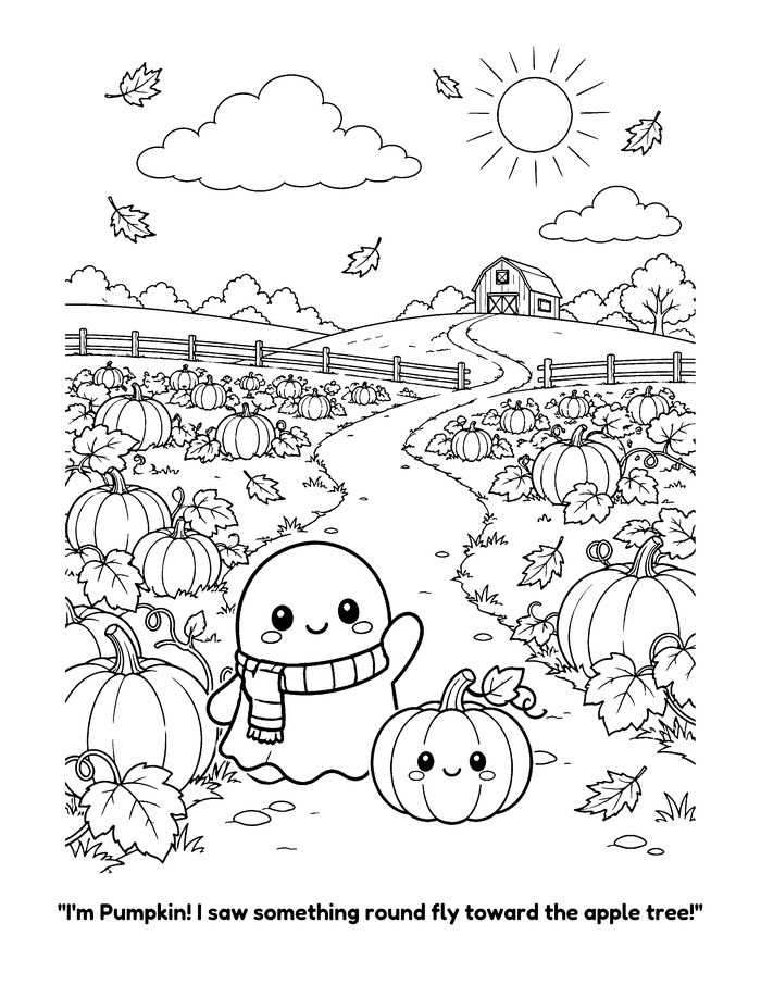 Lantern Walk coloring page sample 1