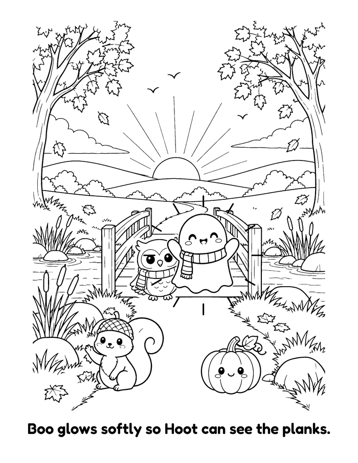 Lantern Walk coloring page sample 2